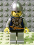 LEGO cas349 Fantasy Era - Crown Knight Scale Mail with Crown, Helmet with Neck Protector, 3 Spots under Left Eye